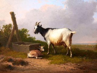 Landscape with Goat at the Watering Place