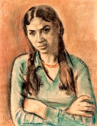 Girl in a Green Blouse