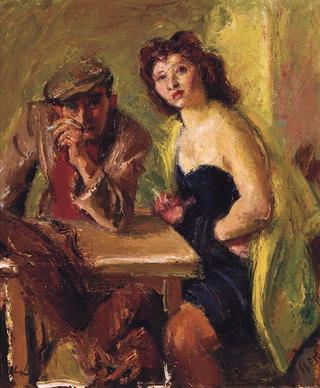 Couple in a Cafe