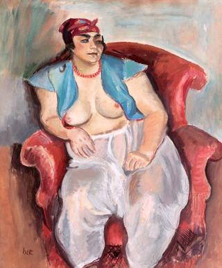 Odalisque in Red Armchair