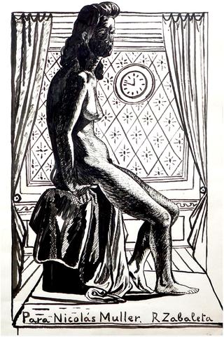 Female Nude in an Interior