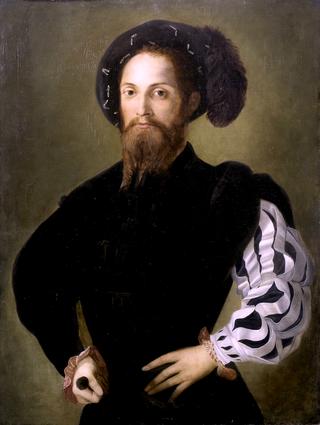Portrait of a Gentleman, Half-length, in Black Costume and a Black Plumed Hat