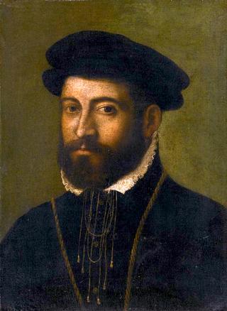 Portrait of a Bearded Man, Busts Length, Wearing a Black Hat