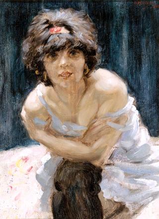 Girl in a Neglige