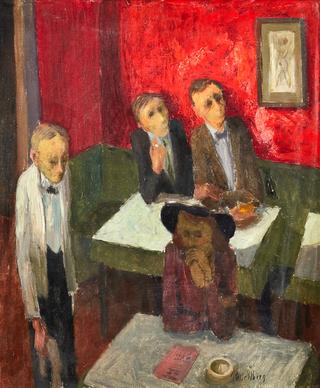 Crowd in the Artist's Bar