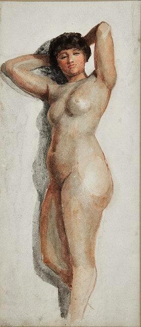 Full Length Study of a Standing Nude