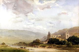 Rural Landscape with Abbey Ruins