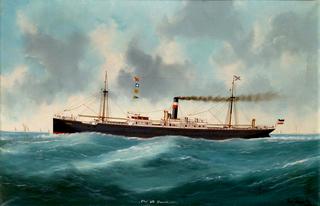 The cargoship 'Worms', Captain Otto Hassold