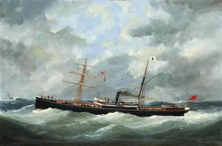 R. Bell & Co.'s Steamship "Bothal' in a Heavy Swell