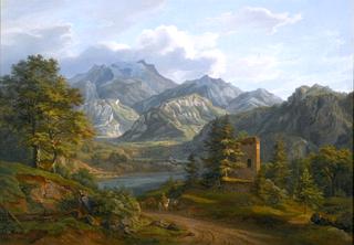 Ruin and Castle at the Fernsteinpass