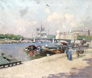 Pont Neuf, near the Wine Market at the Edge of the Seine