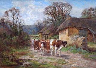 Cattle on a Country Lane