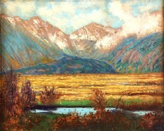 Mountains and Valley Scene