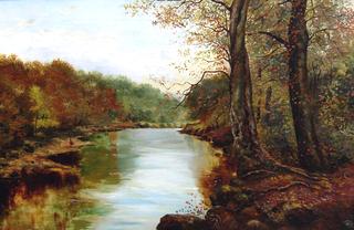 Figure in a River Landscape