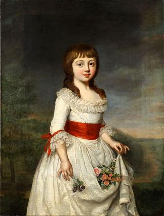 梅克伦堡施韦林公爵夫人夏洛特·弗雷德里卡小时候的画像