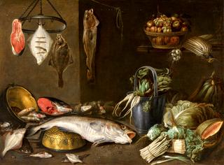 Still Life with Fish and Vegetables