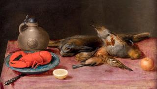 Still Life with Lobster and Birds