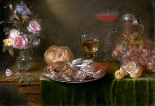 Still Life with a Platter of Crabs and Shrimp