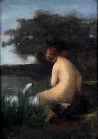 Bather by the Lake