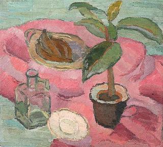 Still Life with Rubber Tree