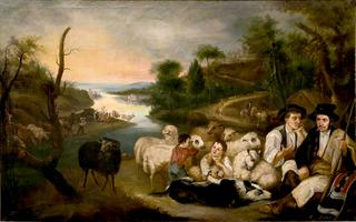 Scene in the Field with Shepherds