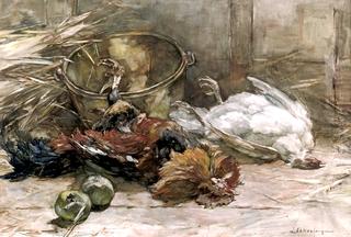 Still Life with Poultry and Apples