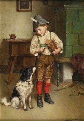 Boy with Dog