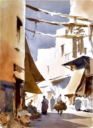 Street Corner in Essaouira, Mexico