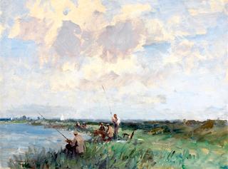 Anglers by the Thurne