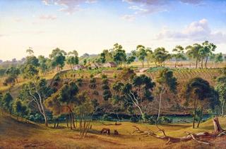 The Farm of Mr Perry on the Yarra