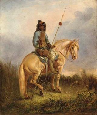 Equestrian Portrait of a Pehuenche Chief