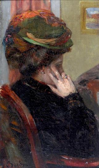 An Elegant Lady in an Interior