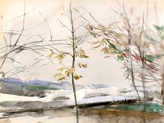 Autumn Landscape with Trees