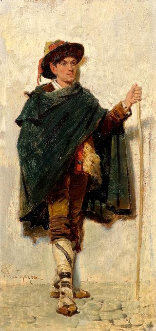 Shepherd in Traditional Costume