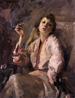 Lady with Cigarette