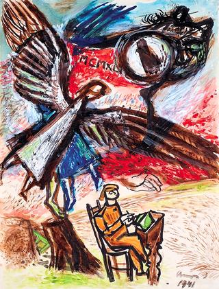 Artist with Angel