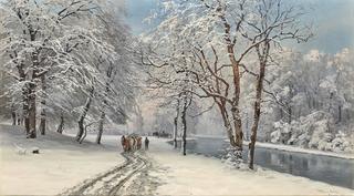 The English Garden in Munich in Winter