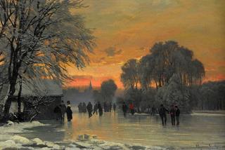 Ice Pleasure in the Sunset