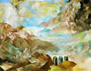 Landscape with viaduct