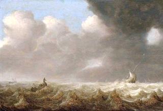 Fishing Boats in Rough Seas