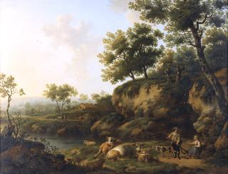 A Pastoral Scene with an Hunter