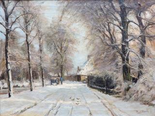 A Snowy Lane in The Hague