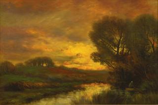 Sunset over a River