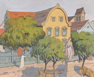 Street Scene in Spring