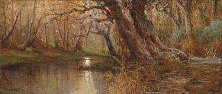 Autumnal Landscape with Stream