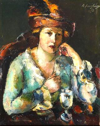 Lady with a Wine Glass