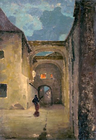 An Alley in the Early Evening
