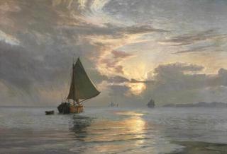 Sunbeams over the Sea