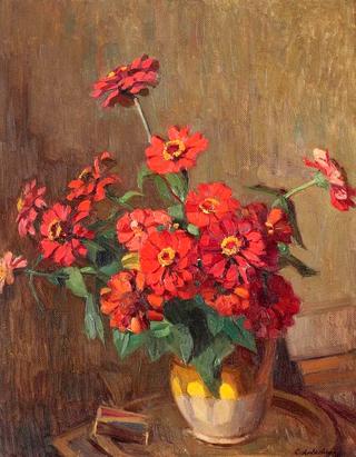 Small Pitcher with Carnations
