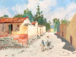 Mexican Village Scene